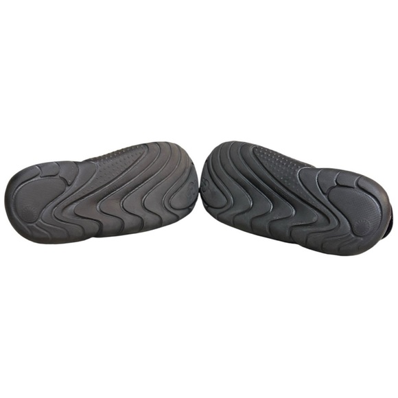 UGG LA Cloud Sport Slide Sandals Worn Once Size 8 Black Platform Logo Strap - Picture 7 of 10